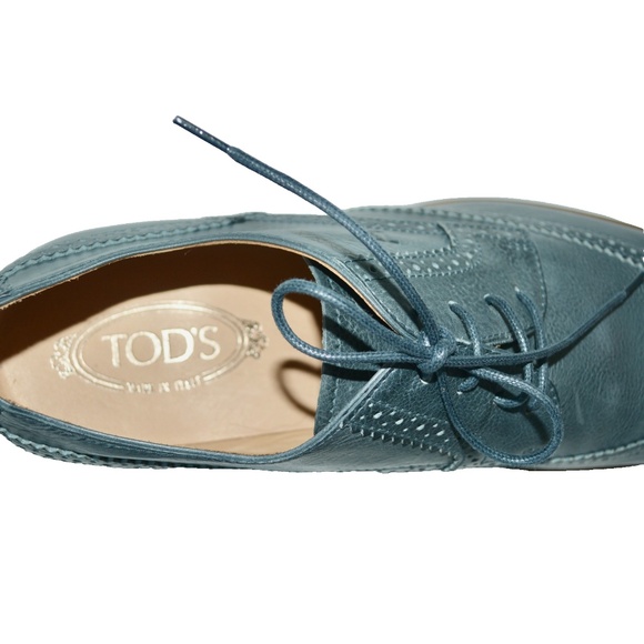 NIB AUTHENTIC TOD\'S DERBY LACE UP LEATHER  SHOES main image 7